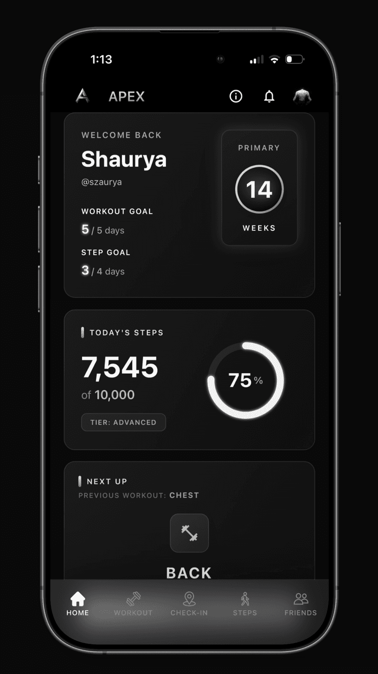 Apex app screenshot
